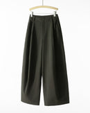 High-Waisted Wide-Leg Casual Trousers