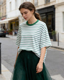 Loose-Fit Striped Crew-NeckT-Shirt