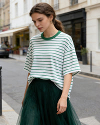 Loose-Fit Striped Crew-NeckT-Shirt