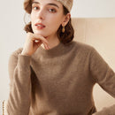 Semi-Turtleneck 100% Cashmere Sweater