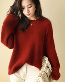 Plus Size Thick Shiny Cashmere Sweater