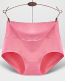 Plus-Size High-Waisted Pure Cotton Panties