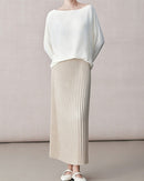 Elegant A-Line Pleated Skirt