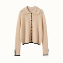 Cashmere Button-Down Knitted Chanel-Style Sweater