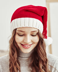 Christmas Mom And Baby Knitted Hat