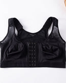 Front-Closure Mesh Wide-Strap Bra