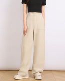 Casual High-Waisted Straight-Leg Pants