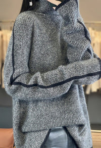 Wool Retro Turtleneck Thick Sweater