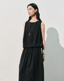 Sleeveless Loose-Fit Crew Neck Tank Top