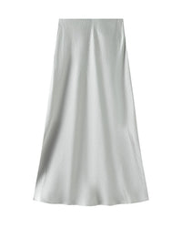 Bias-Cut Draped Fishtail Skirt