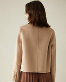 Camel Hair & Cashmere Chanel-Style Coat