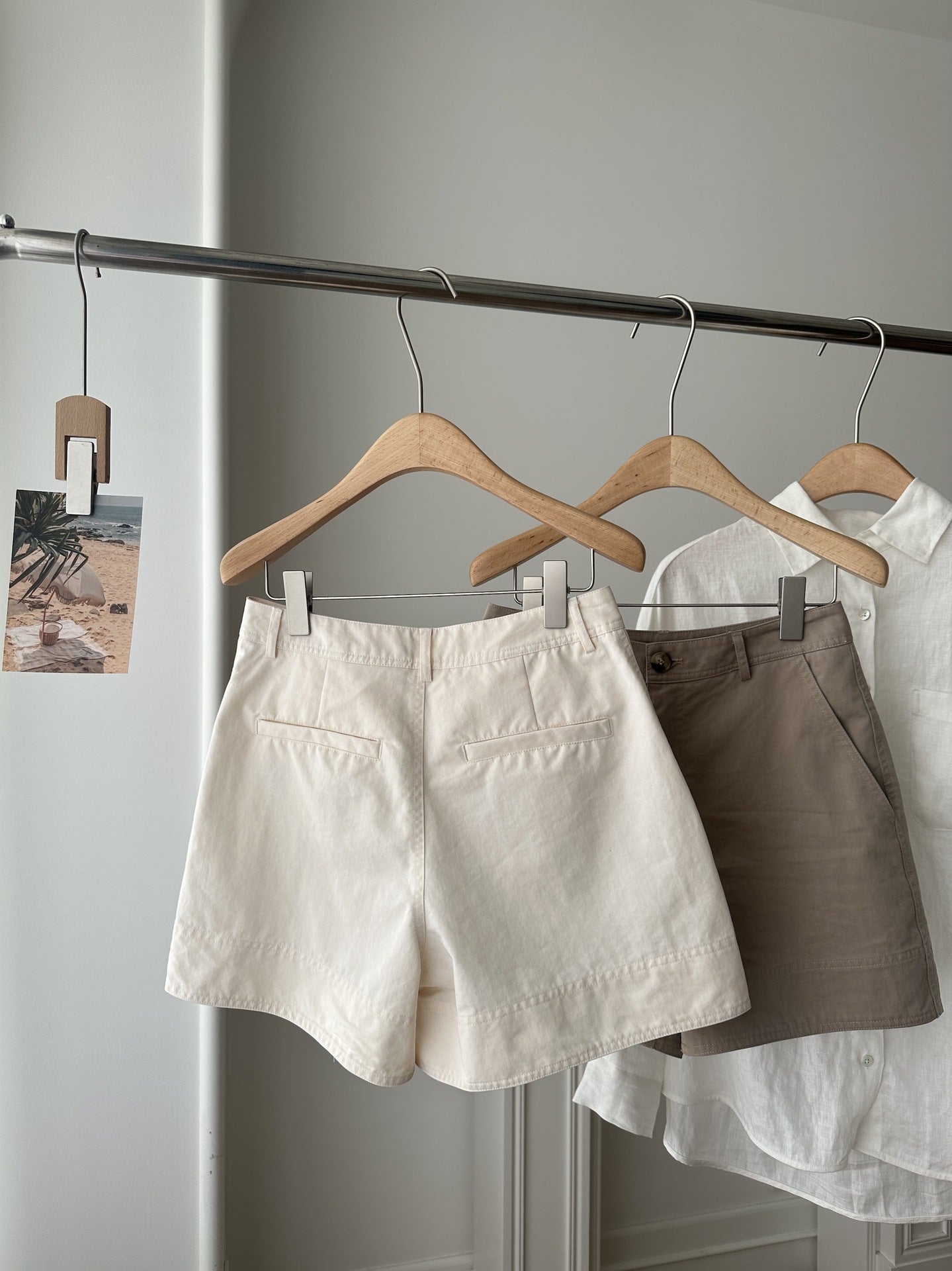 Pure Cotton High-Waisted Casual Shorts
