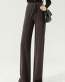 Merino Wool Knitted Wide-Leg Pants