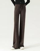 Merino Wool Knitted Wide-Leg Pants