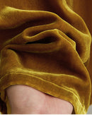 High-Waisted Wide-Leg Silk Velvet Pants