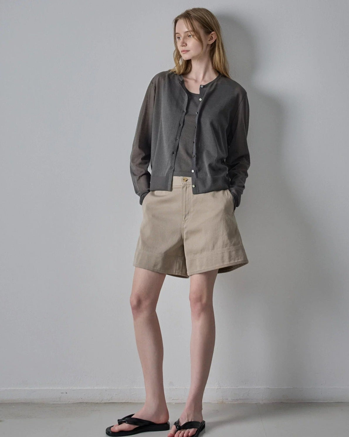 Pure Cotton High-Waisted Casual Shorts
