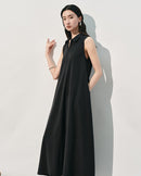 New Loose-Fit Sleeveless Silk Dress