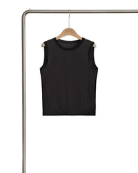 Round Neck Sleeveless Pullover Vest