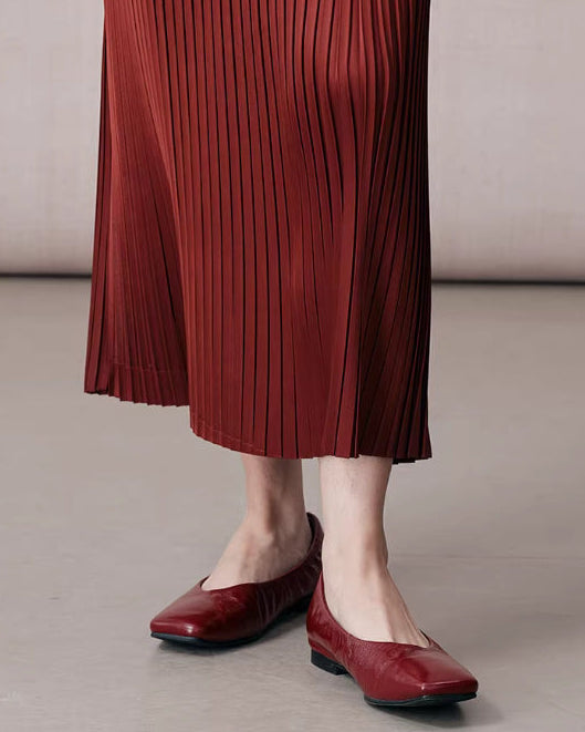 Elegant A-Line Pleated Skirt