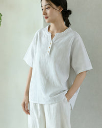 Breathable V-Neck Loose T-Shirt