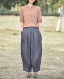 Women's linen high-waisted straight-leg pants made from breathable [Material] and a tailored silhouette perfect for summer fashion and office wear.