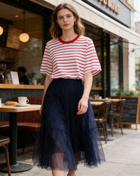 Loose-Fit Striped Crew-NeckT-Shirt