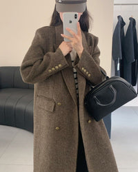 Long Double-Faced Wool Overcoat