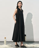 New Loose-Fit Sleeveless Silk Dress