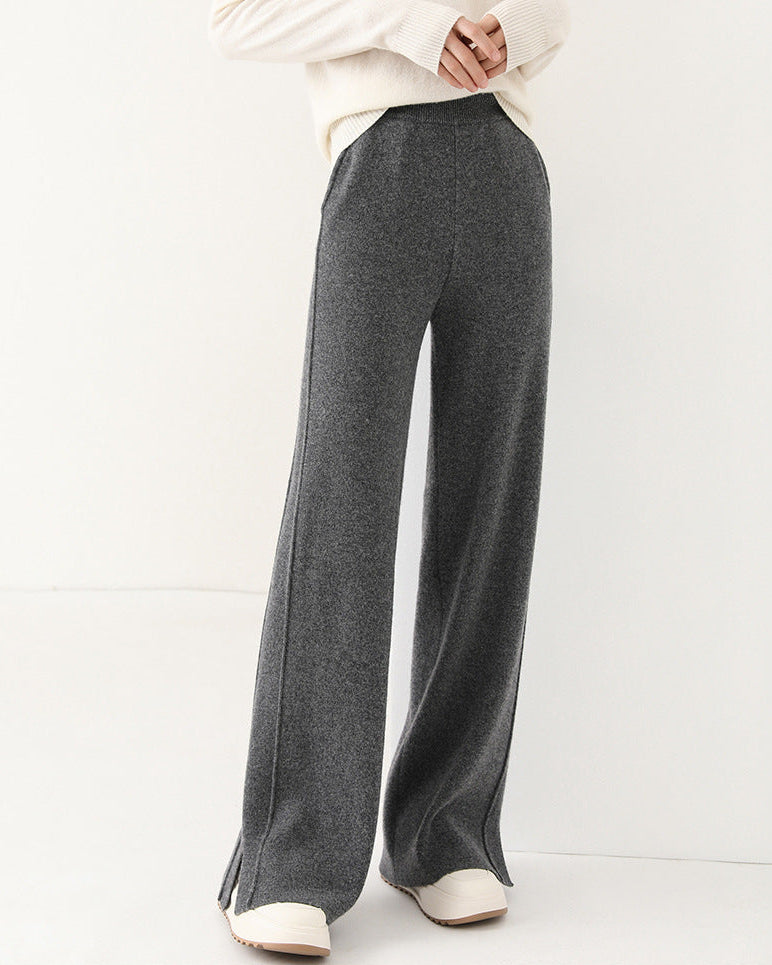 Wool Wide-Leg Sweatpants