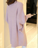 Bat Sleeve Knited Long Cardigan