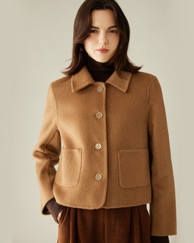 Camel Hair & Cashmere Chanel-Style Coat