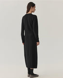 Wool Crew Neck Knit Dress