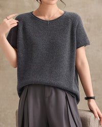 Crew Neck Versatile Casual Knit Sweater