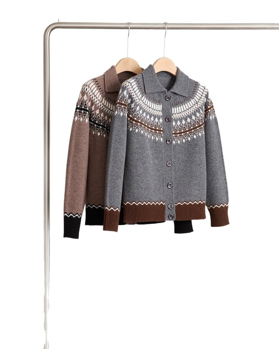 Sheep Wool Cardigan Sweater