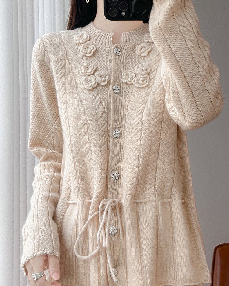 Pure Wool Button Cardigan Sweater