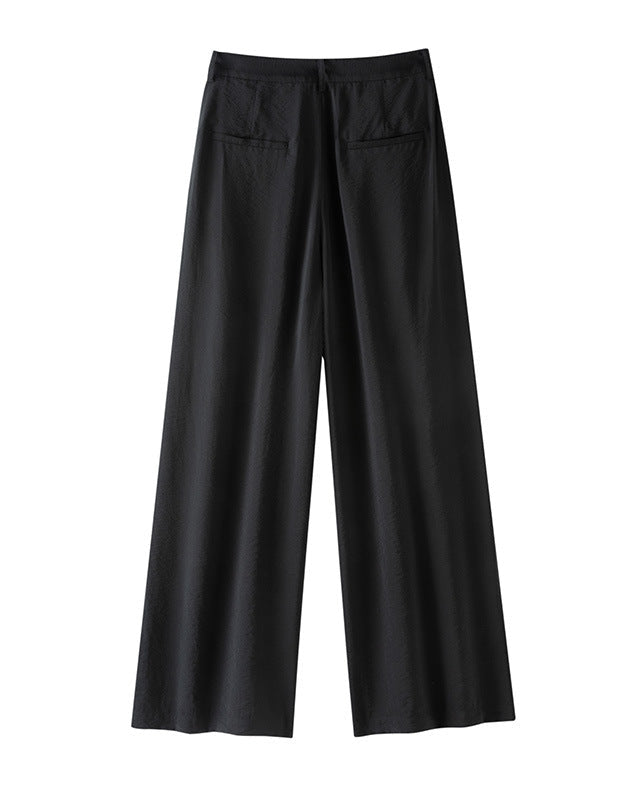 Elegant High-Waisted Straight-Leg Trousers