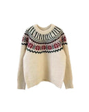 Vintage Jacquard Christmas Soft Sweater