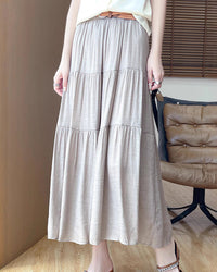 Patchwork Versatile A-Line Flowy Skirt