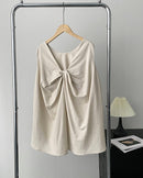 Loose Sleeveless Back-Knotted Vest