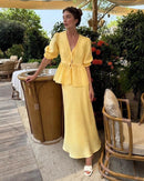 Lightweight, breathable, and effortlessly chic, it’s perfect for resort wear, brunch, and special occasions. 