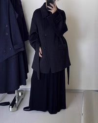 Luxury Wool Alpaca Wrap Coat
