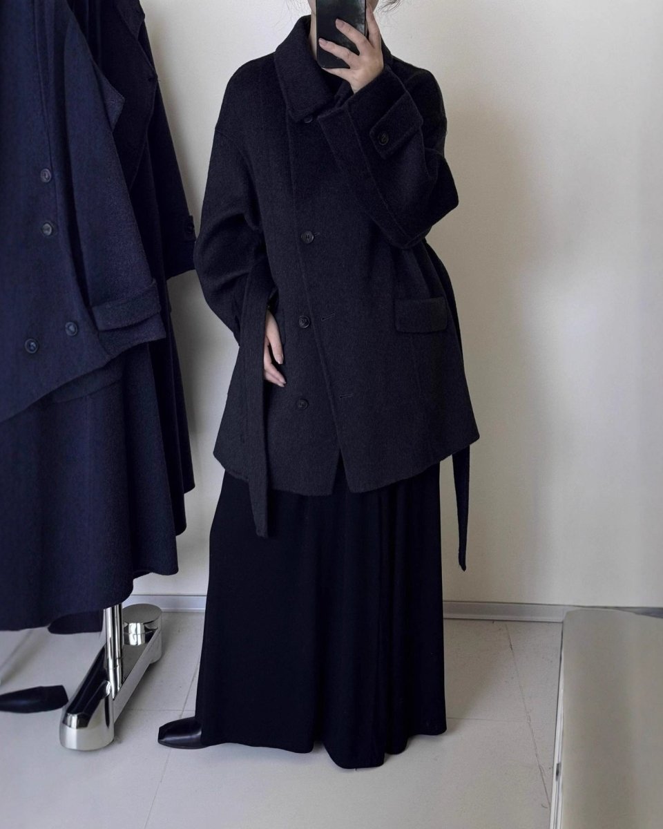 Luxury Wool Alpaca Wrap Coat