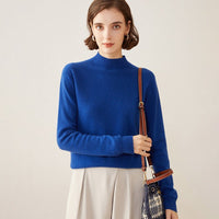 Semi-Turtleneck 100% Cashmere Sweater