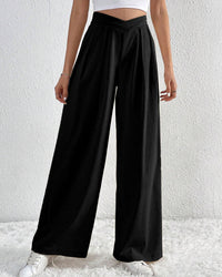 Pleated Casual Loose Wide-Leg Pants