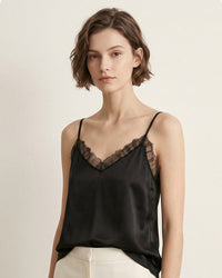 Loose V-Neck Lace-Trimmed Vest