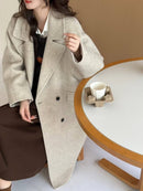 Maxi-Length Double-Faced Wool Coat