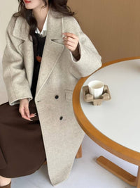 Maxi-Length Double-Faced Wool Coat