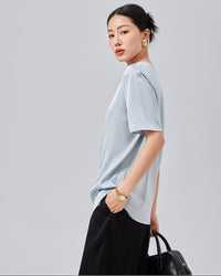 Solid Color Loose-Fitting Simple Top