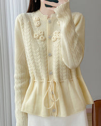 Pure Wool Button Cardigan Sweater