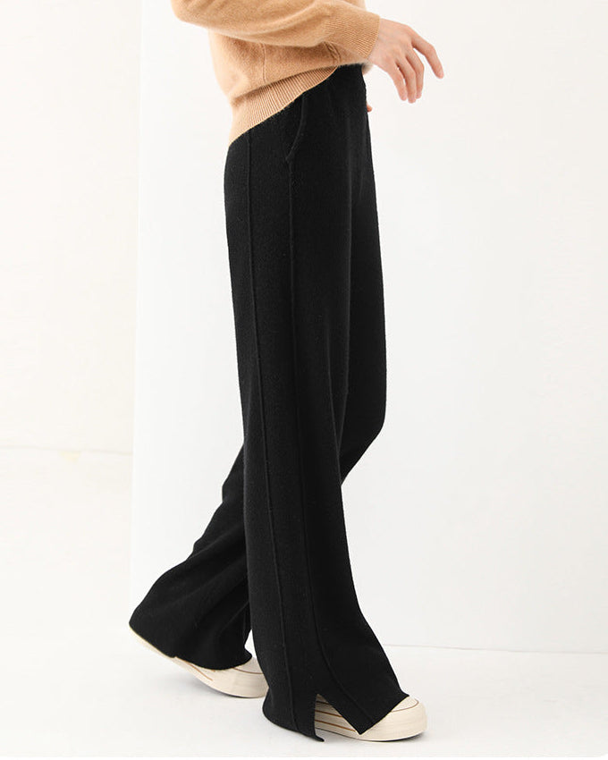 Wool Wide-Leg Sweatpants